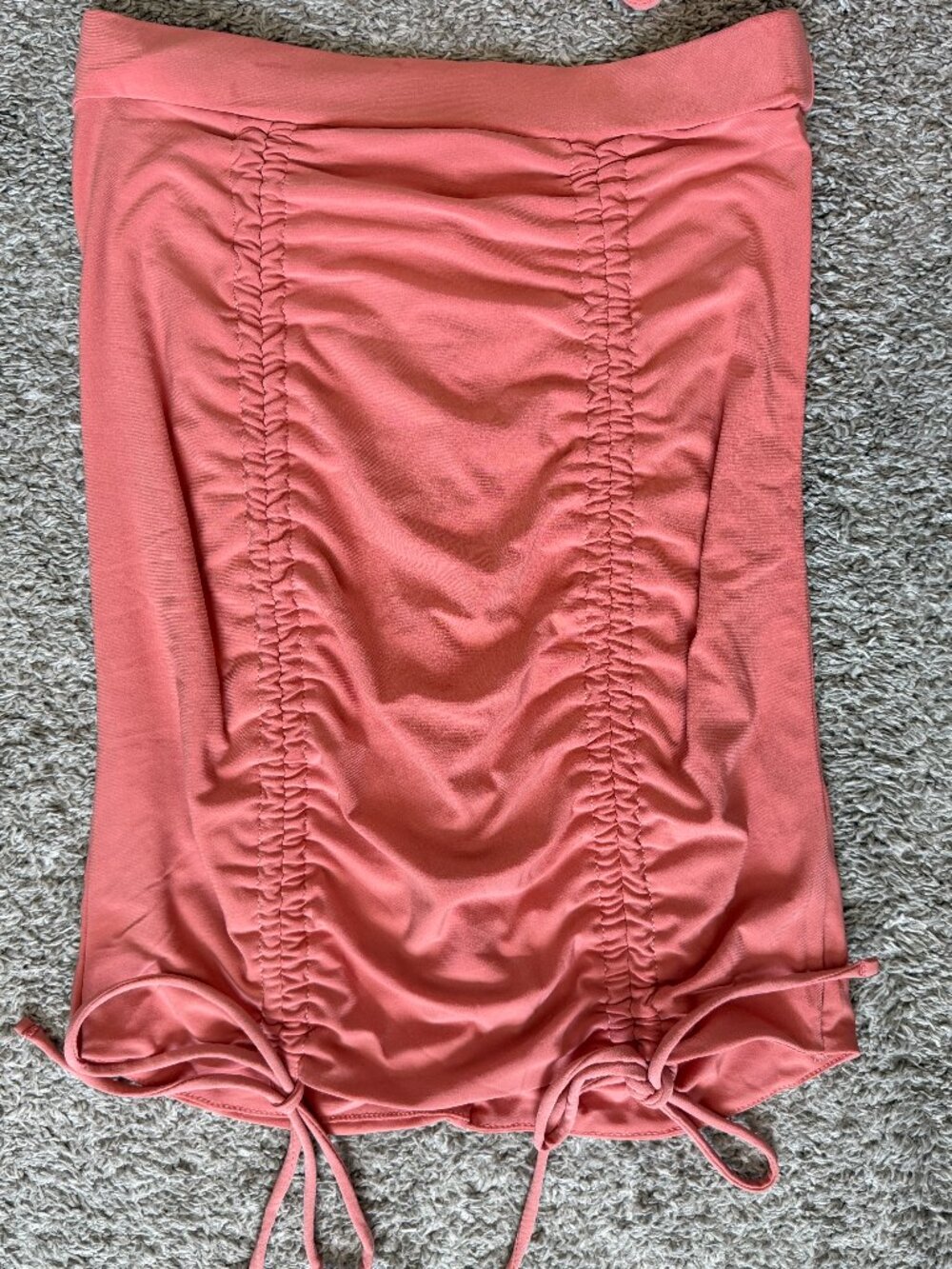 Mauve Pink Ruched Skirt Set - Picture 9 of 9